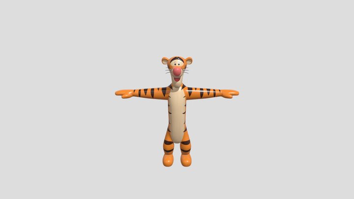 PlayStation 4 - Kingdom Hearts III - Tigger (1) 3D Model