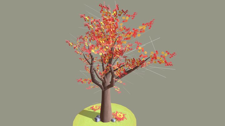 Fall tree 3D Model