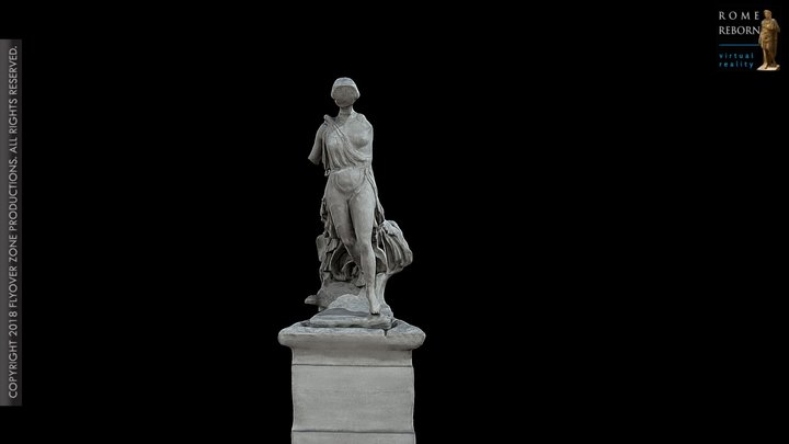 3D rendering of Nike of Paionios, Olympia