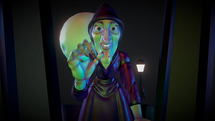 Witch at the door 3D Model