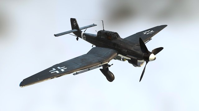 Junker 87 B2 3D Model
