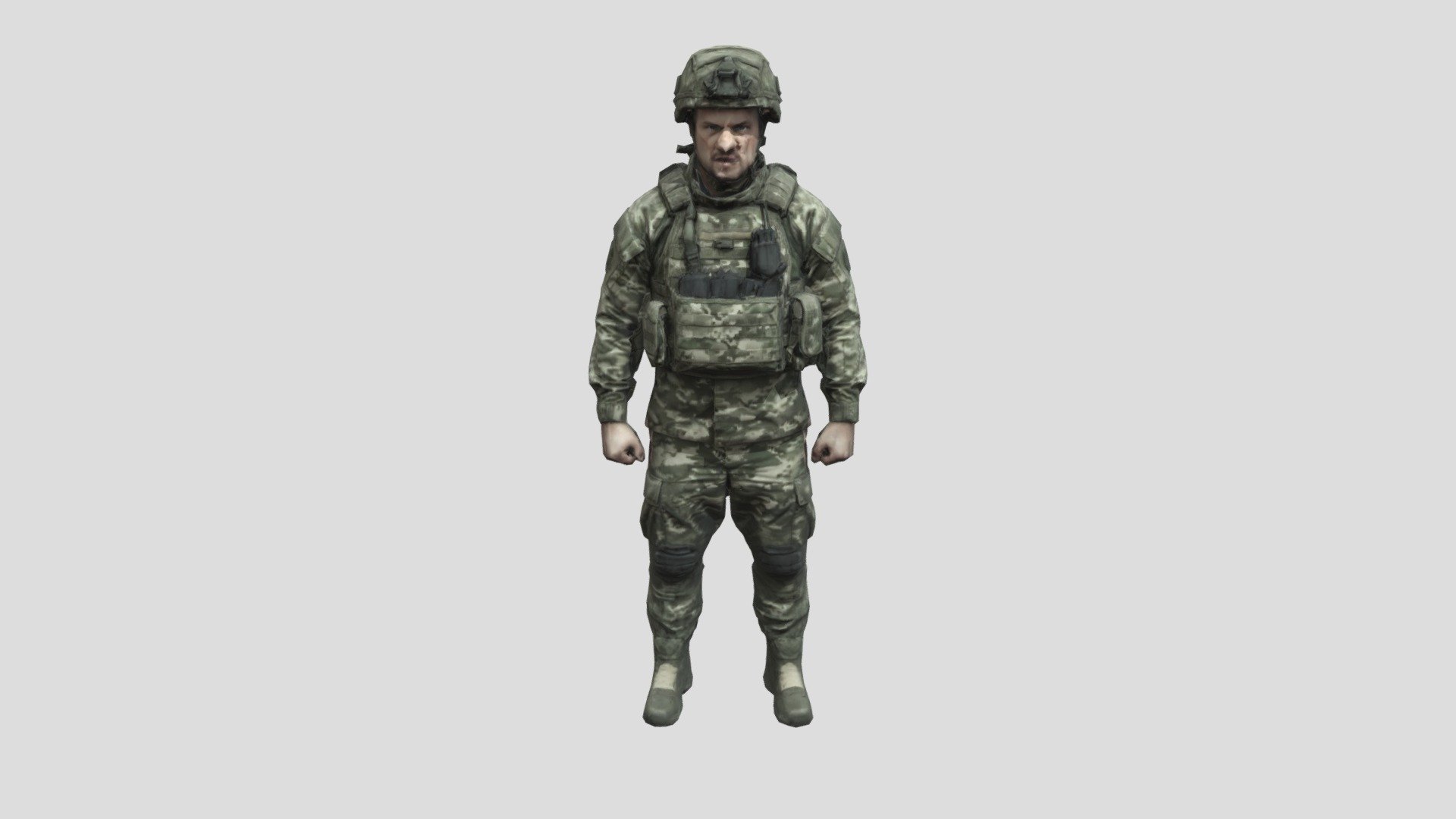 Frontline Warrior - 3D model by arnbld17 [1ddc306] - Sketchfab
