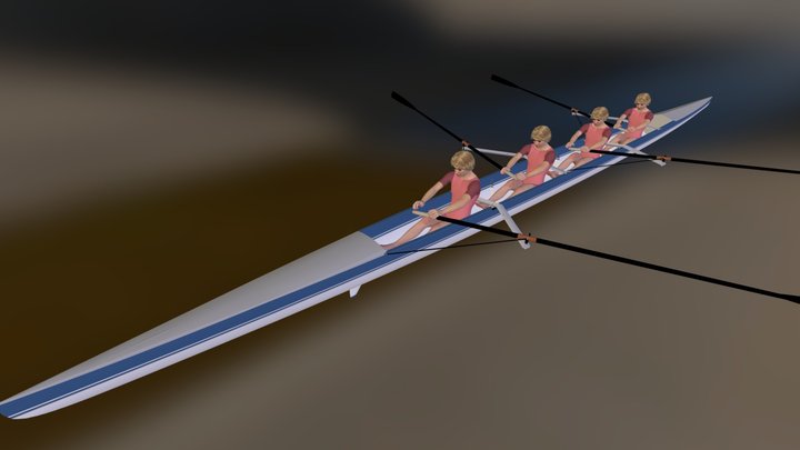 Vespoli Scull 4+ 3D Model