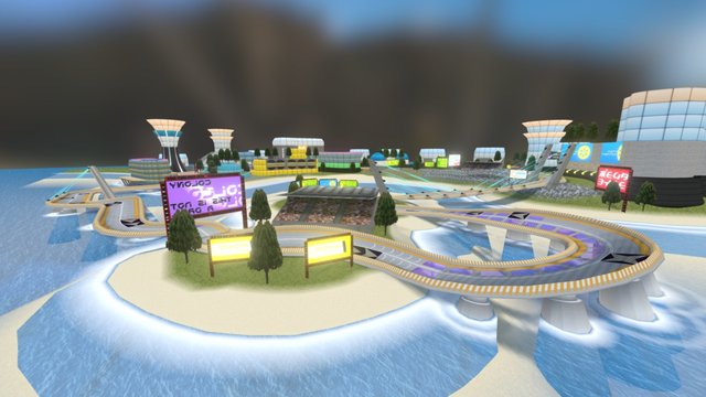 Marina Rush Circuit 3D Model
