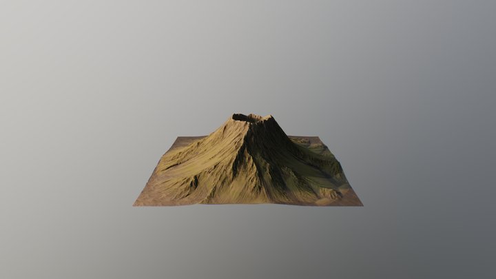 Volcano (Reduced) Terrascape 3D Model