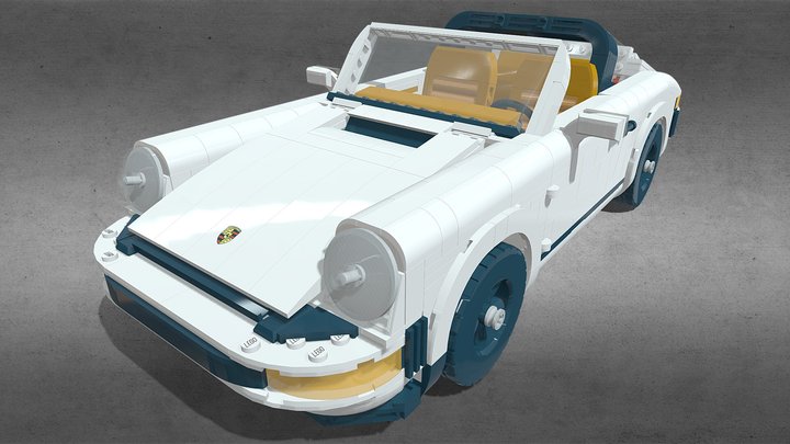 LEGO Icons 10295 Porsche 911 Targa 3D Model
