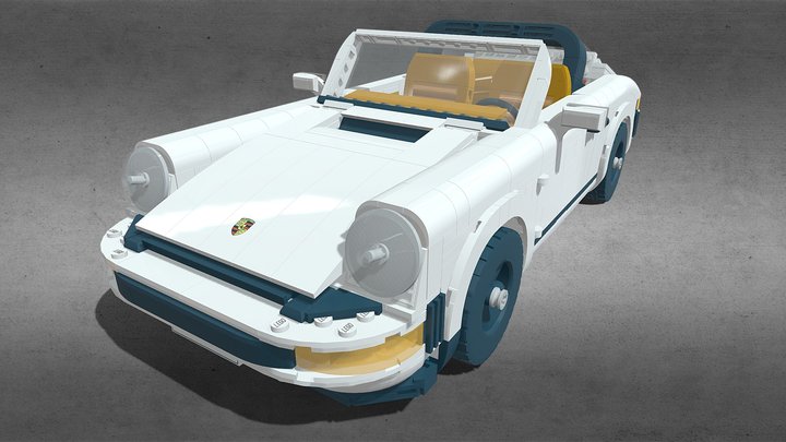 LEGO Icons 10295 Porsche 911 Targa 3D Model