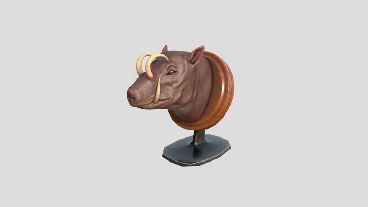 Babirusa Head 3D Model