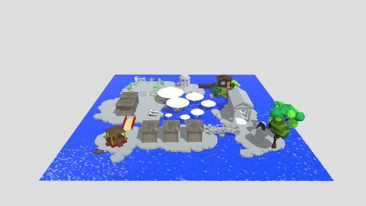 Mushroom Ground resort new 3D Model