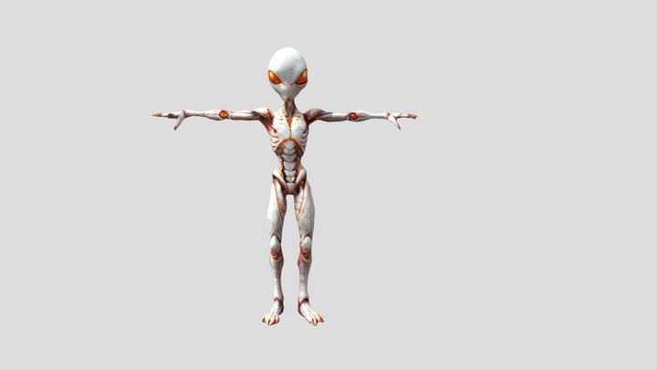 RED ALIEN 3D Model