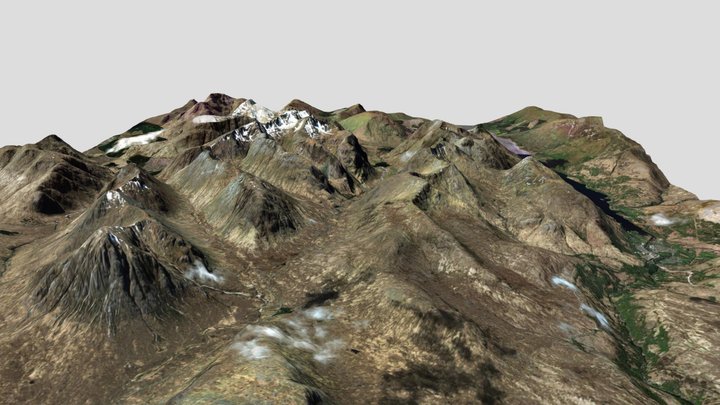 Glen Coe, Scotland 3D Model