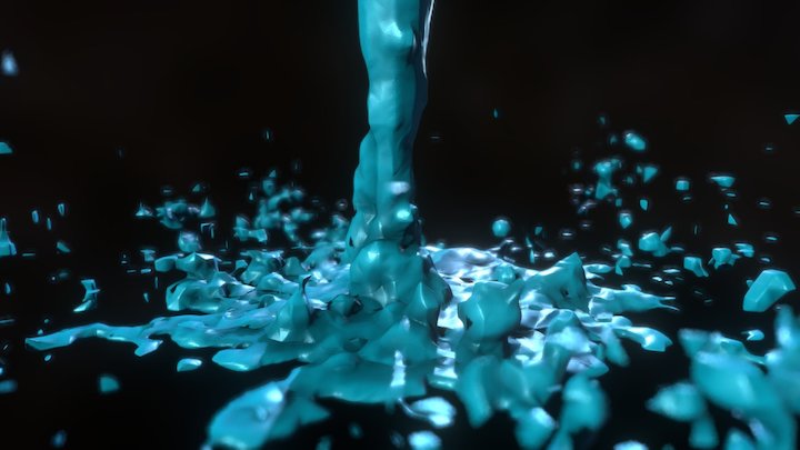 Frozen Fluid 3D Model