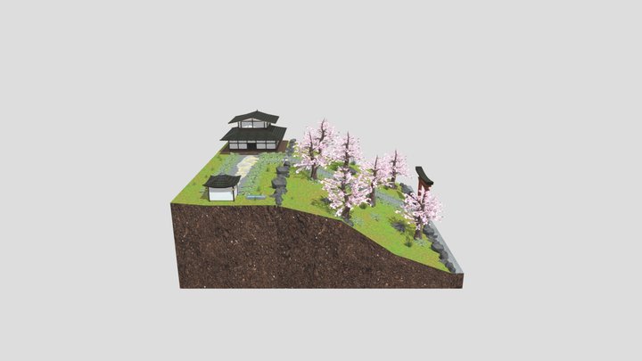 DAE Diorama - Grandma's House 3D Model