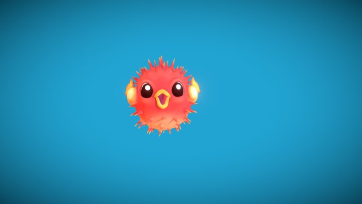Bigpufferfish_low_full 3D Model