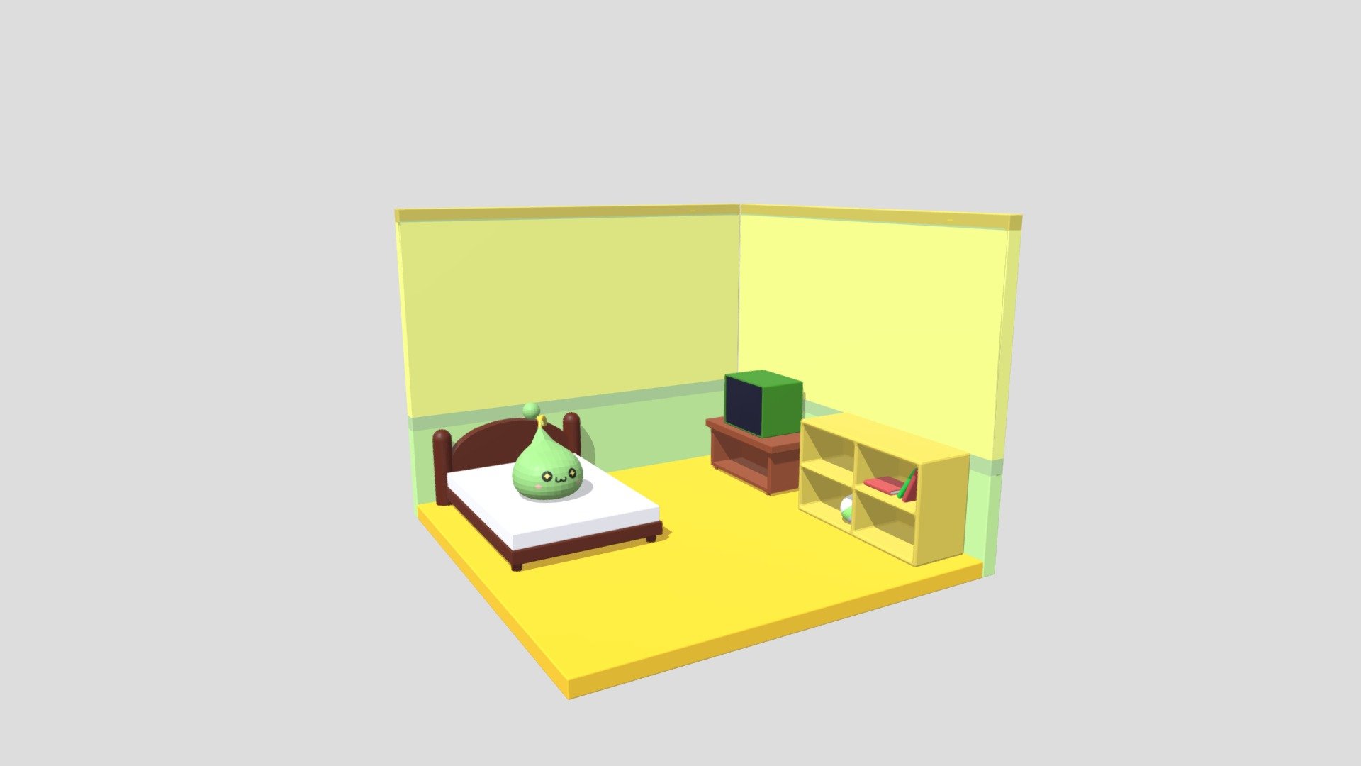 Maplestory Bedroom Diorama 3D model by Derian Ardenichson