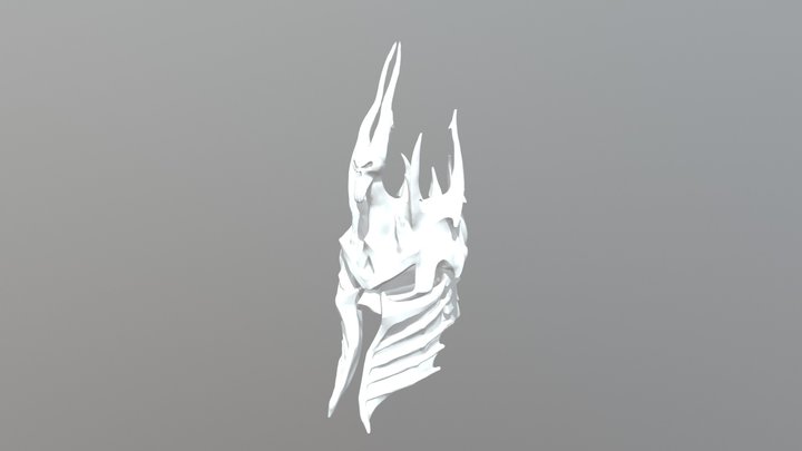 Lich King Helmet 3D Model