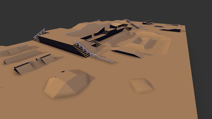 Modular Skate Park 3D Model