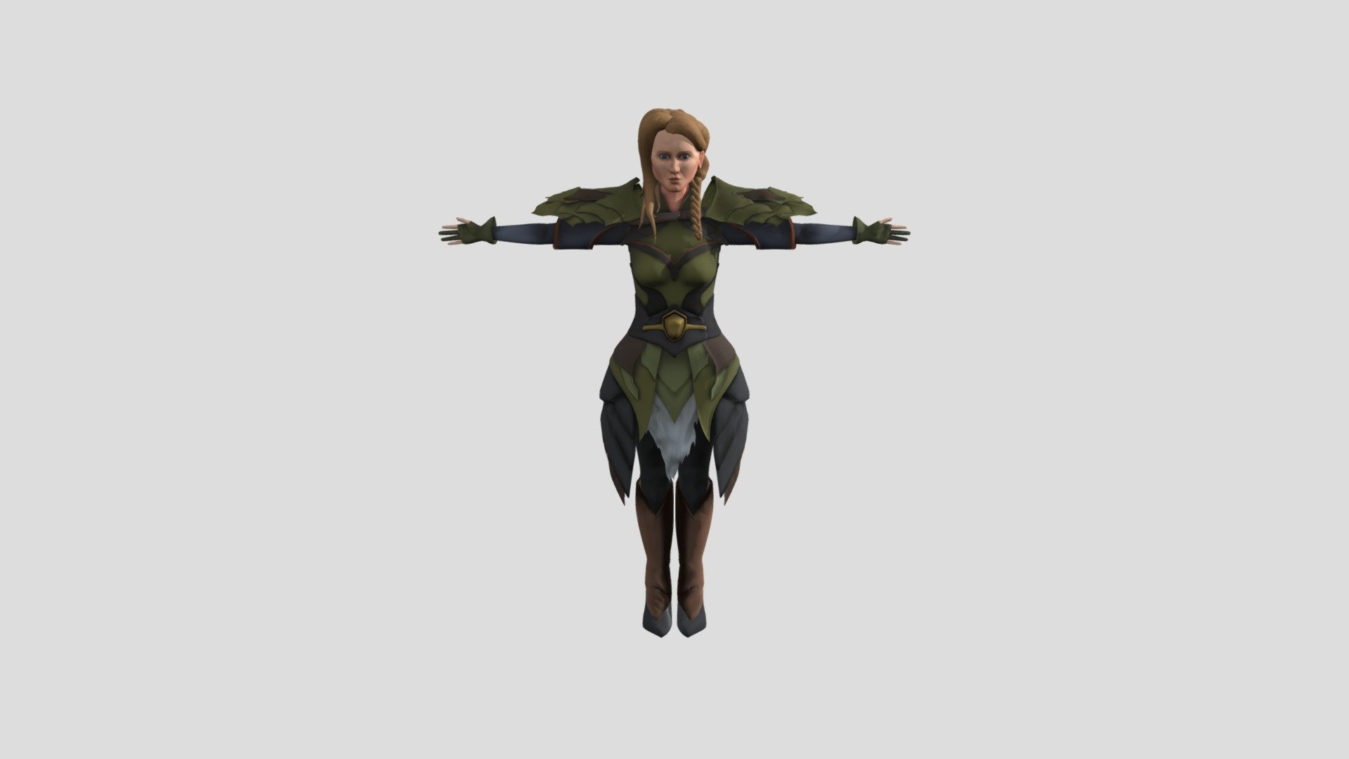 Female Warrior Model 3d Model By Nats World Natsworld [1de6779