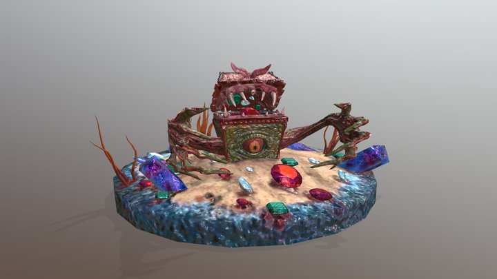 alligator Monster  box 3D Model