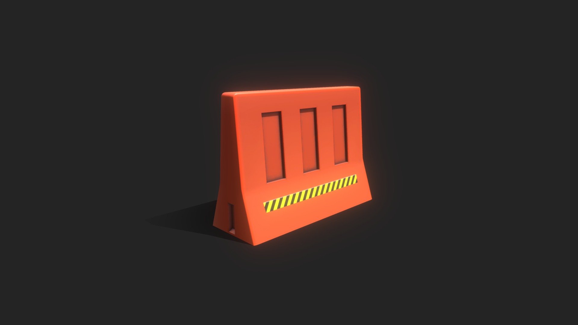 Props . Plastic Road Barrier