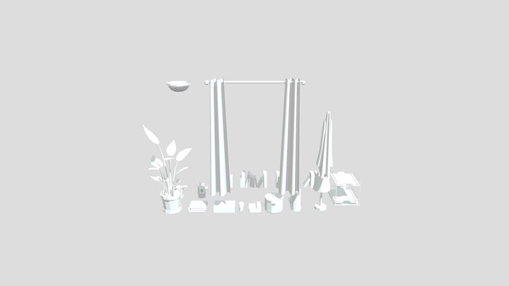 Fading Colors - Small Prop Set 3D Model