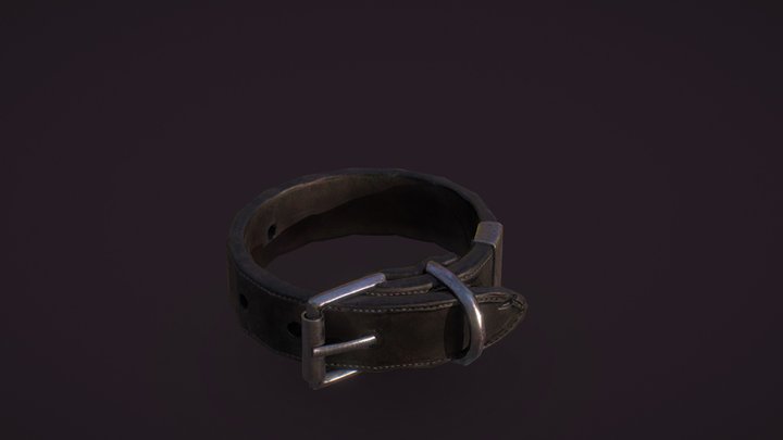 Free - Choker Collar Necklace- Sketch Mesh 3D Model