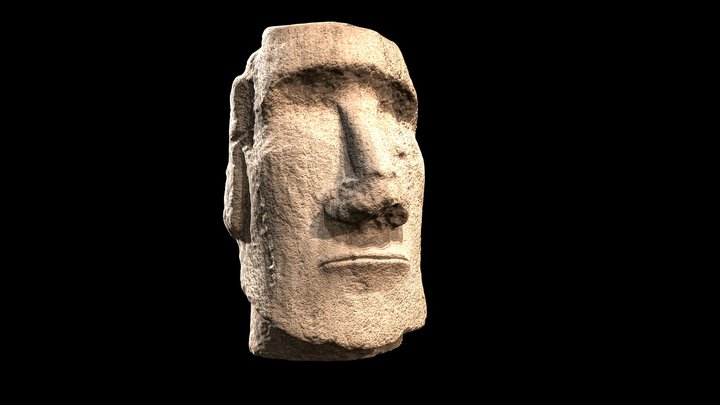 Tête monumentale de Moaï – Free 3D Model STL