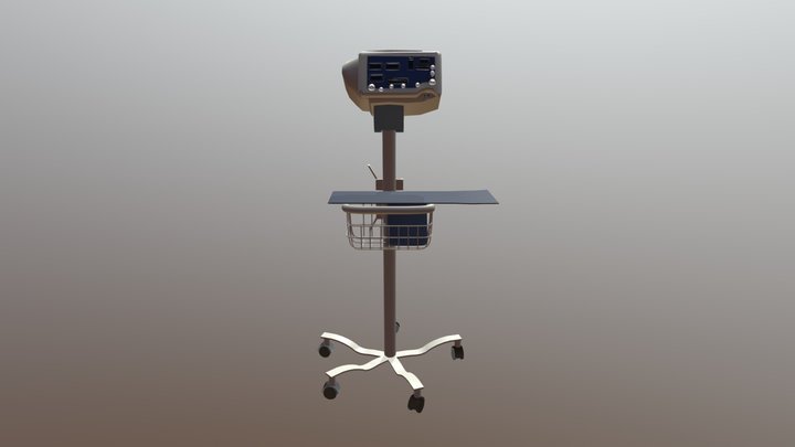 Vitals Cart 3D Model