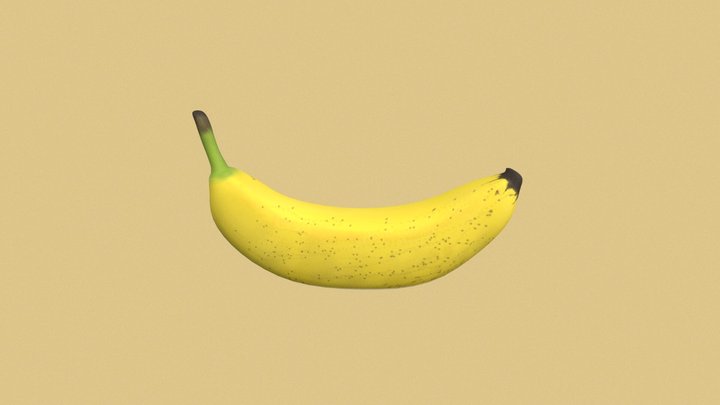 Banana Toon 3D Model