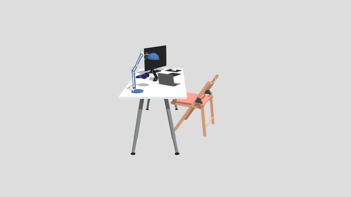 Work Space 3D Model