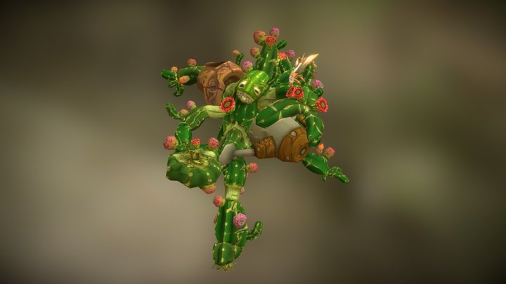 Cactus Dude 3D Model