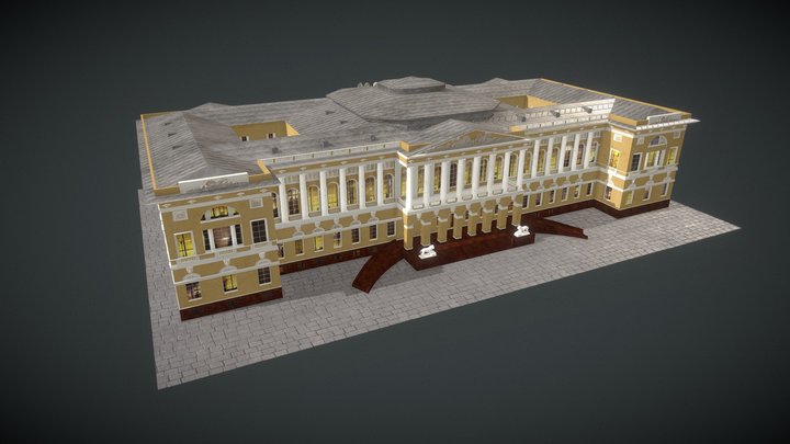 Mikhailovsky Palace of the Russian Museum 3D Model