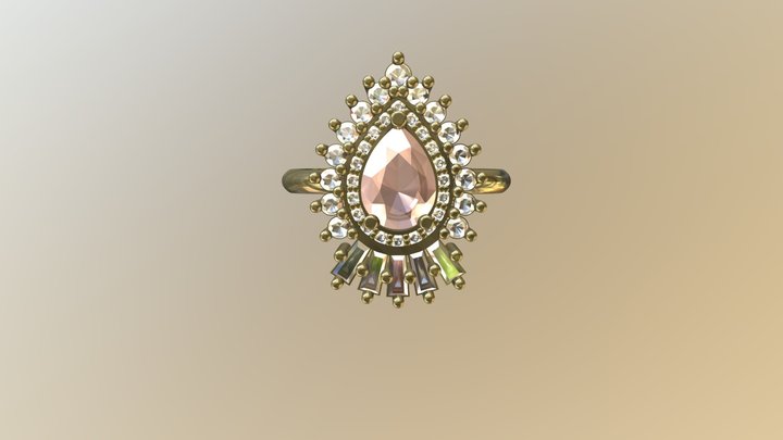Johan's Engagement Ring 3D Model