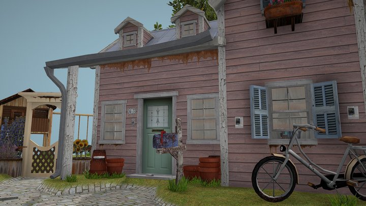 DAE Diorama - Grandma's House 3D Model