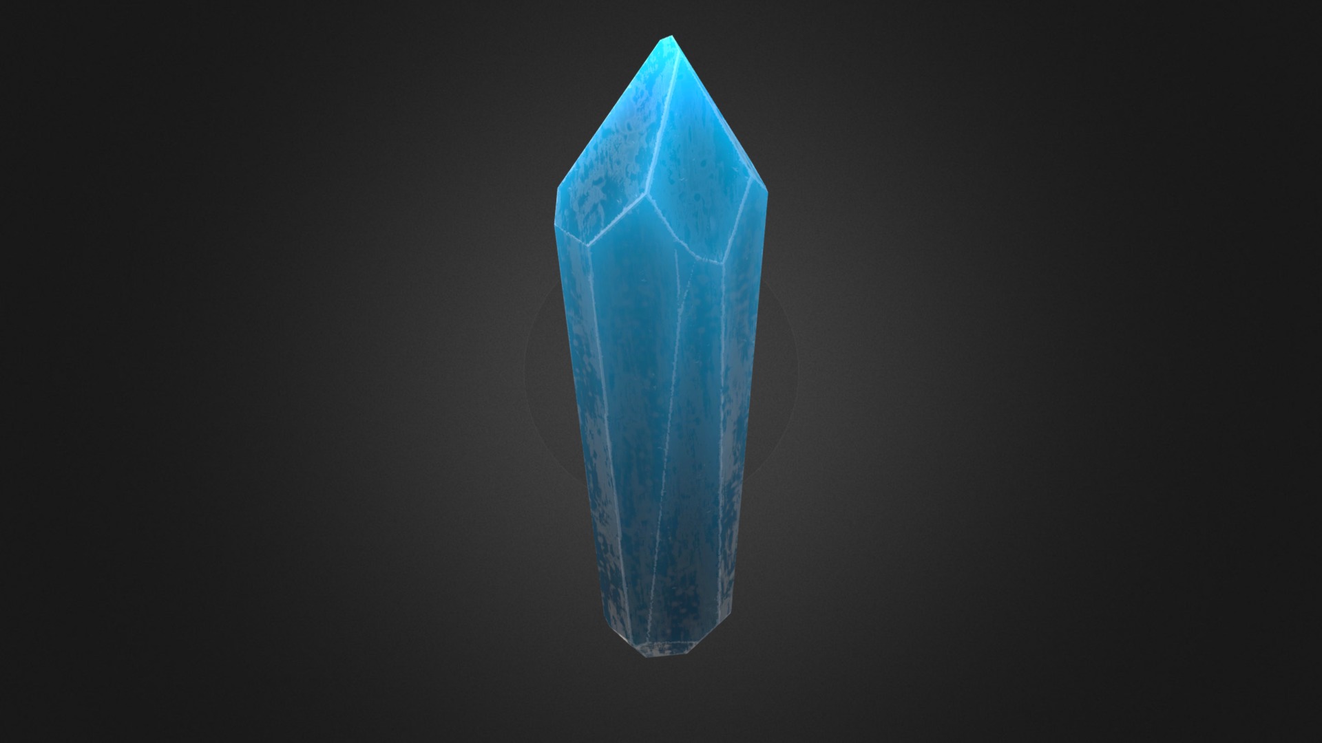 3D model Crystal – Light Blue - This is a 3D model of the Crystal - Light Blue. The 3D model is about shape.