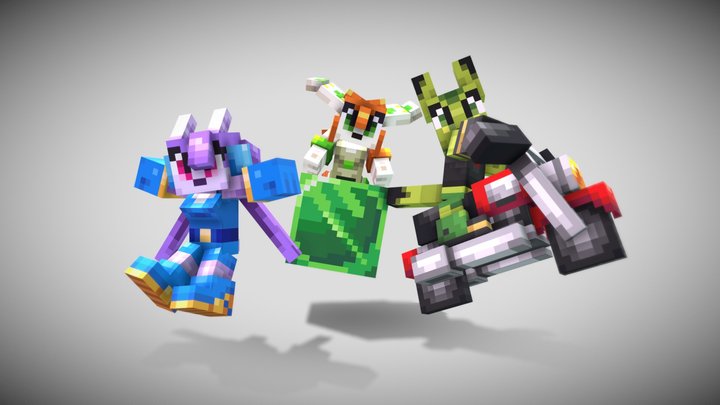 Freedom Planet Trio 3D Model
