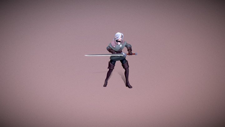 Jump Animation 3D Model