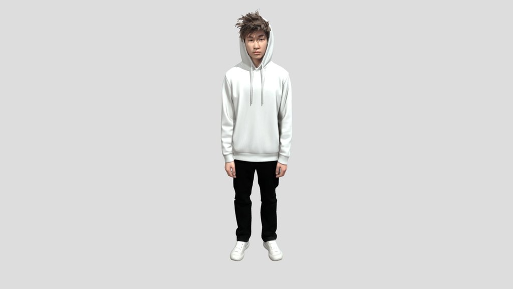 Gray Hoodie Portrait