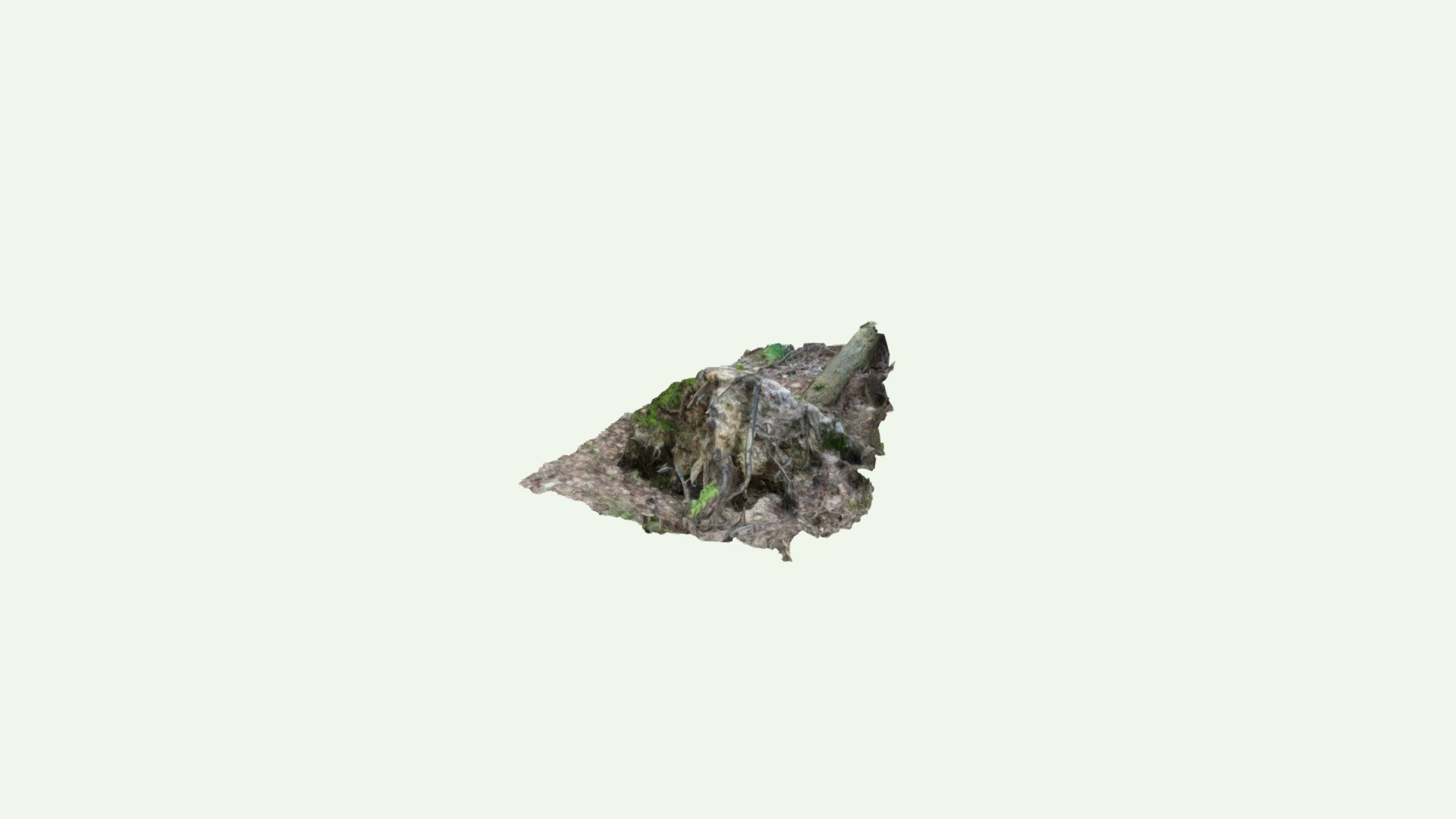 Fallen tree with unearthed roots - 3D model by LLama_NL [1df04e0 ...