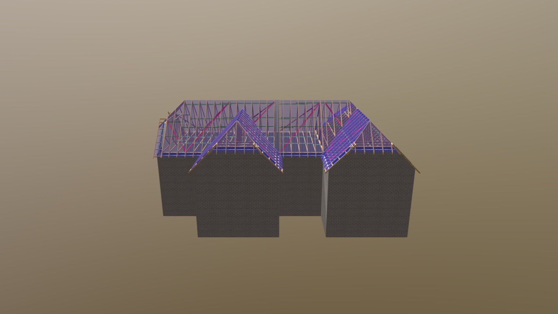 P10969J, Maplehurst Roof Layout, Plots 17 & 18 - 3D model by Martin ...