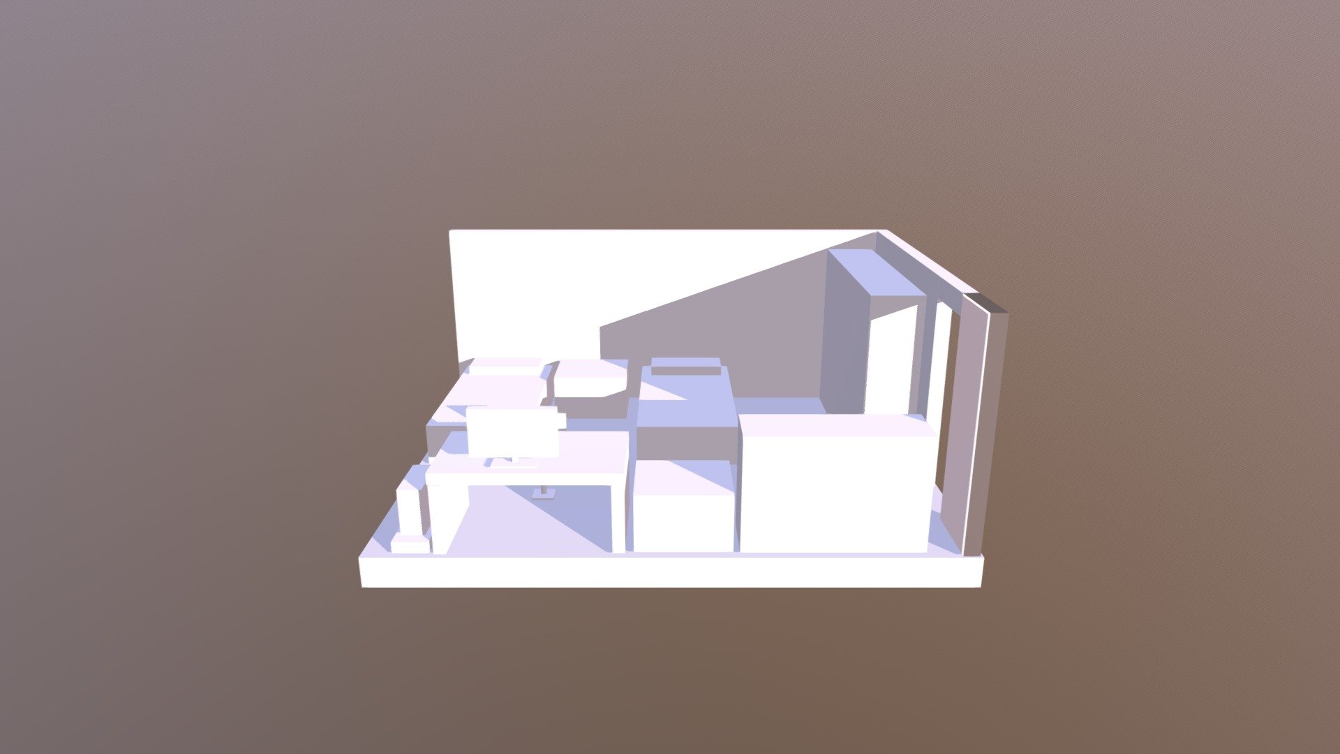 Model with Primitives - My bedroom