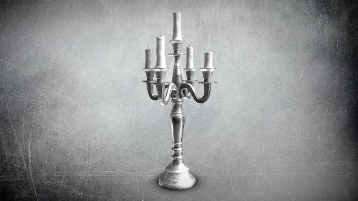 Old Candelabra 3D Model