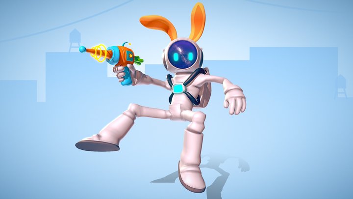 Rabbit astraunot 3D Model