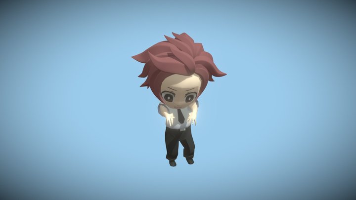 Zombie Walk 3D Model