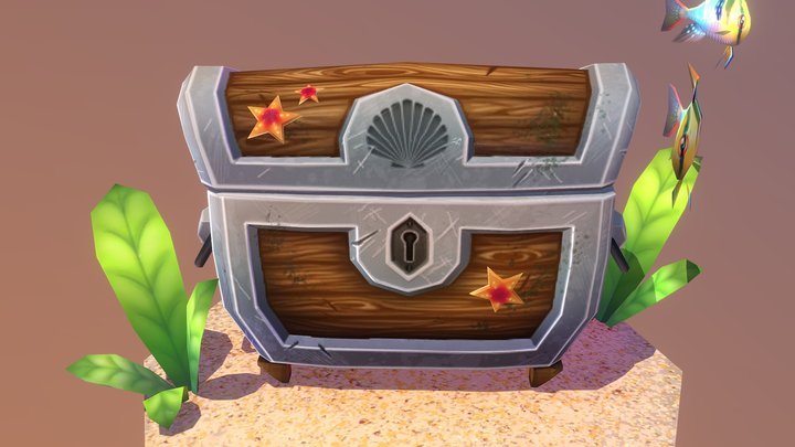Treasure Chest 3D Model