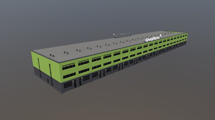 Модульная застройка. Здание. Бубендорф 3D Model
