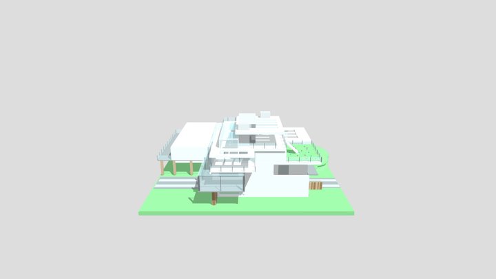Copy of Modern Mansion 3D Model