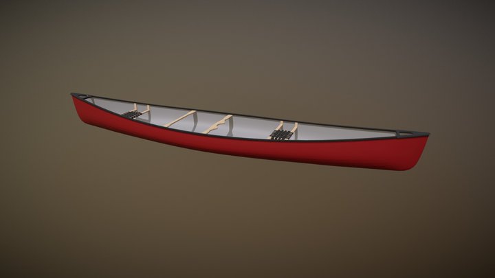 Canoe 3D Model