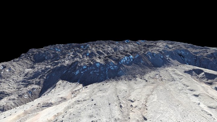 Crater Glacier Terminus, Mount St. Helens, WA 3D Model