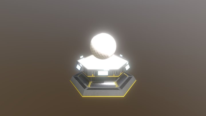 Holo Globe (Ready for Unreal Engine) 3D Model